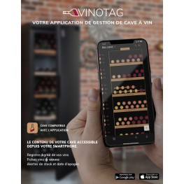 VIP195G multi-zone ageing wine cellar 180 bottles la sommeliere