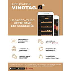 Cave de service encastrable sous plan LSBU18X2 21 bouteilles