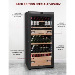 Cave à vin VIP280VLIMITED multi-zones - Pack Édition Spéciale