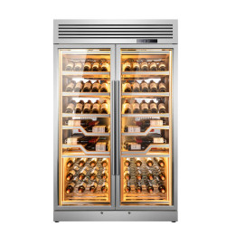 Cave de vieillissement et de mise à température multi zone ELYSEE 144 bouteilles - La Sommelière