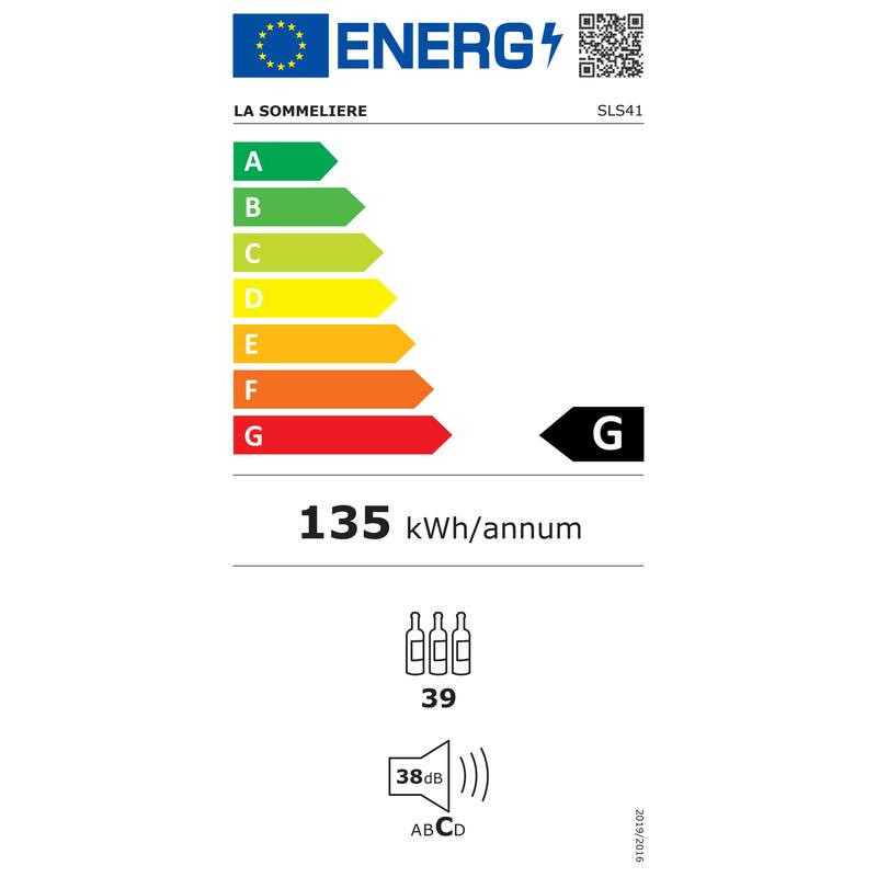 Cave à Vin SLS41 La Sommelière: Capacité 39 Bouteilles | Stockage Élégant et Pratique