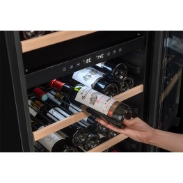 Metal wine cellar rack with wooden front CLASERVICE01
