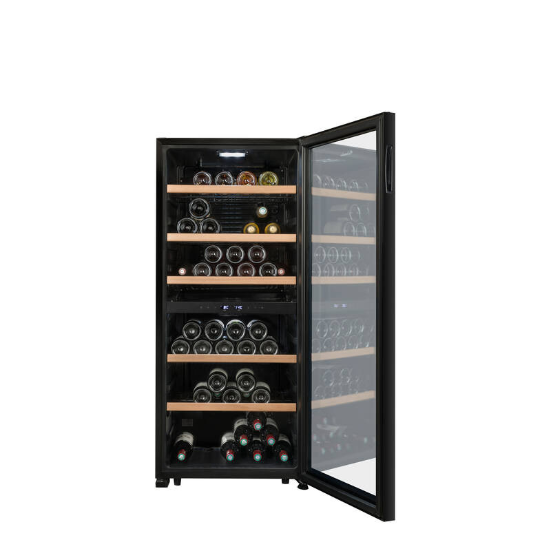 Cave de mise à température double zone LS102DZBLACK 102 Bouteilles - La Sommelière