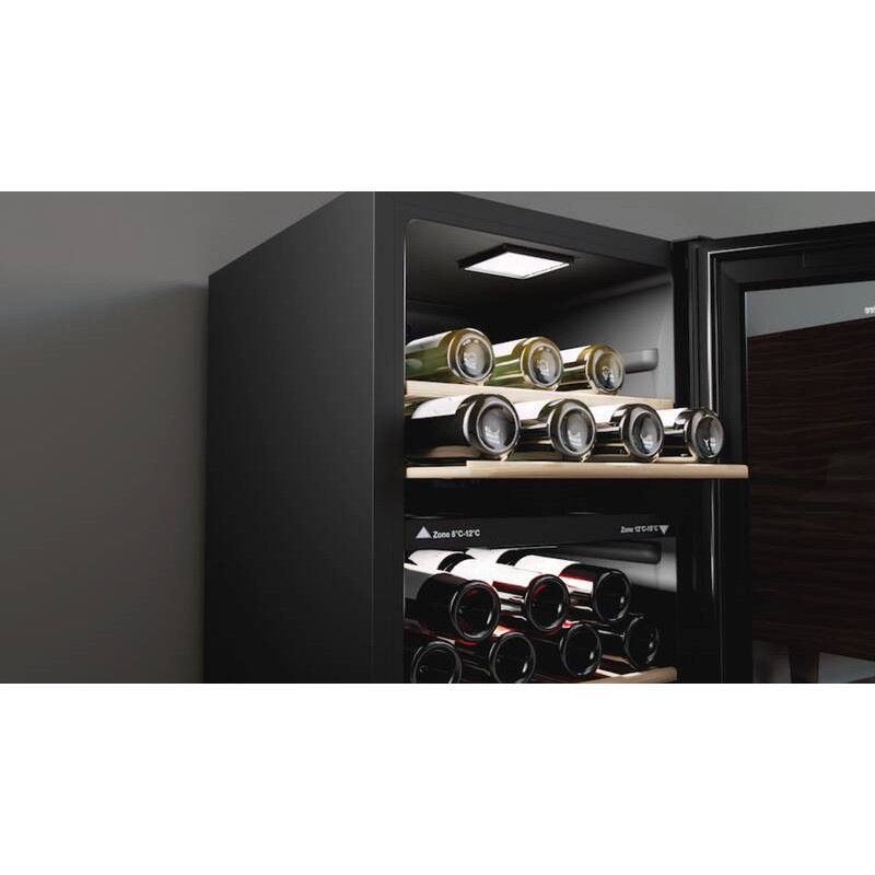 LS51.2ZBLACK La Sommelière : Cave à Vin Moderne et Compacte - 50 Bouteilles