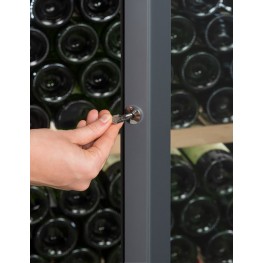 VIP330P ageing wine cellar 329 bottles La Sommelière zoom lock + hand