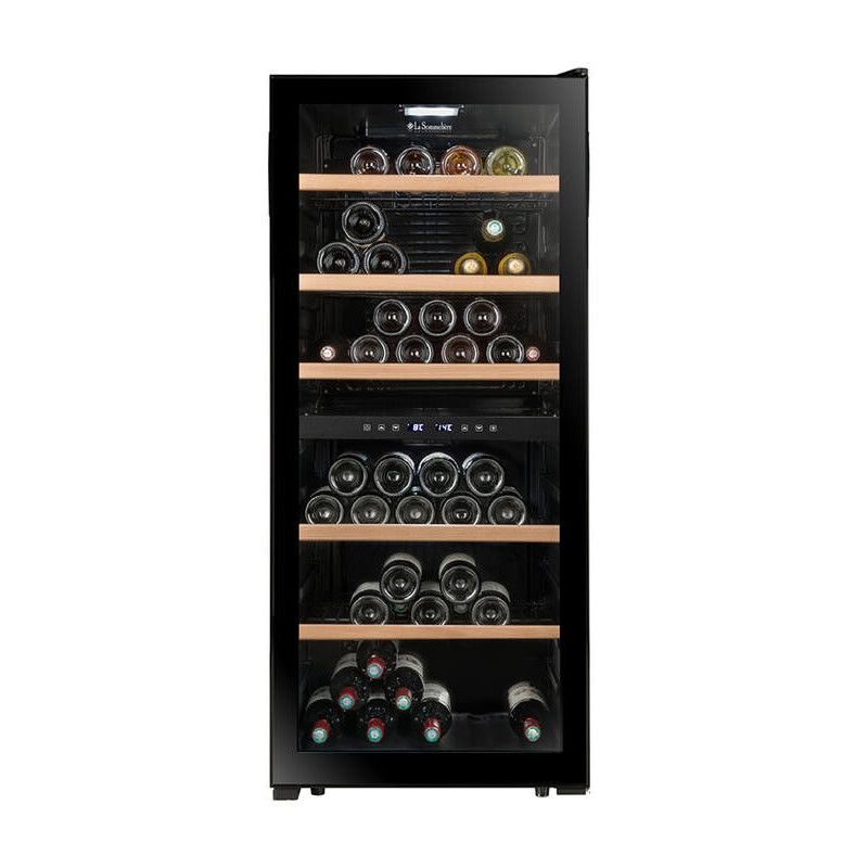 Double zone wine cellar LS102DZSBLACK 102 bottles - La Sommelière